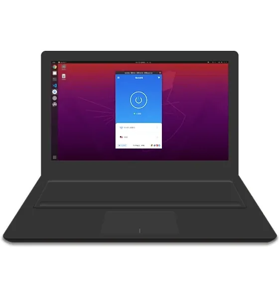 QuickQ VPN 安装到连接的三步操作示意图
